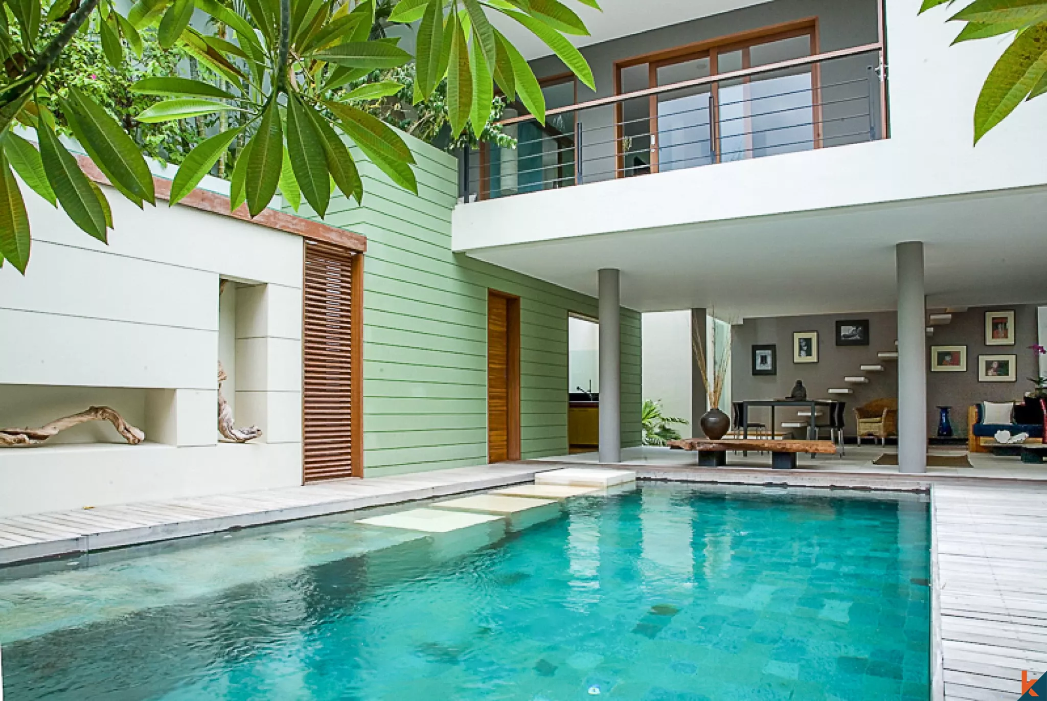 Villa élégante de deux chambres à vendre près de la plage à Seminyak