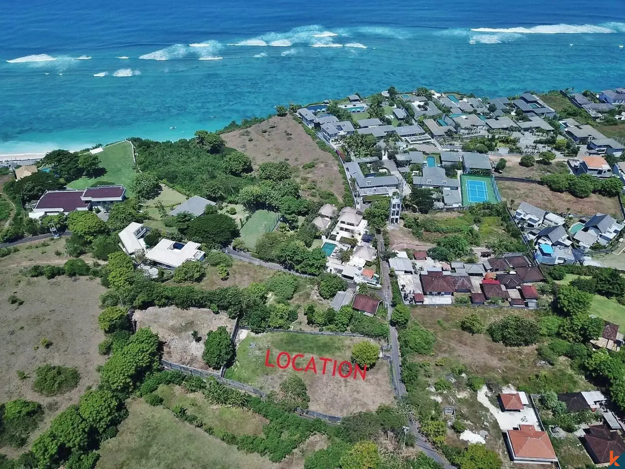 Terrain à bail de 20 ares prêt à construire dans la zone montagneuse de Pandawa