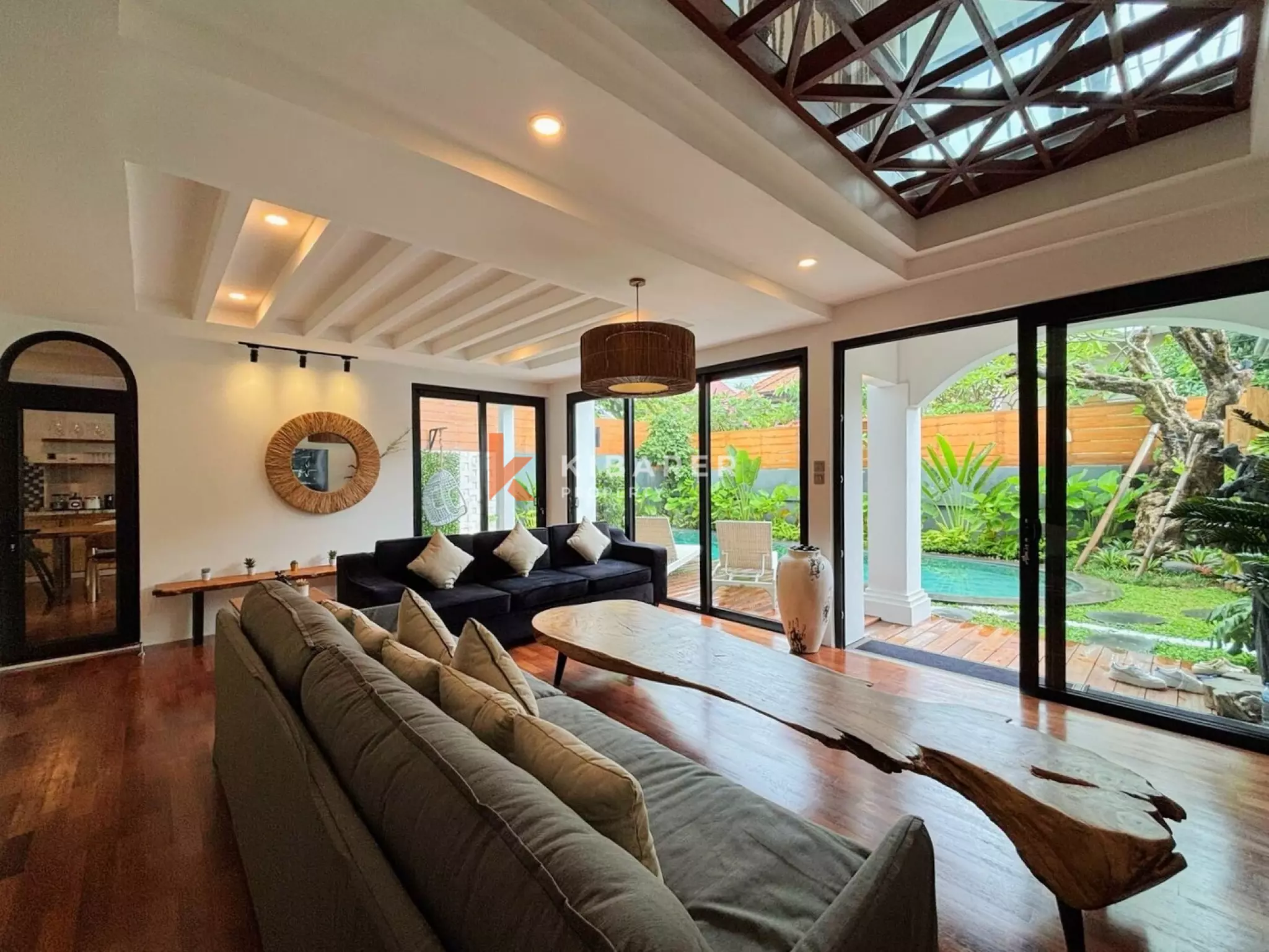 Opulent Five Bedroom Villa in Petitenget with Luxurious Enclosed Living Spaces